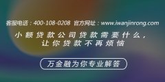 <b>小额贷款公司贷款需要什么，让你贷款不再烦恼</b>