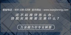 <b>还不起房贷怎么办，贷款买房需要注意什么？</b>